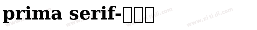 prima serif字体转换